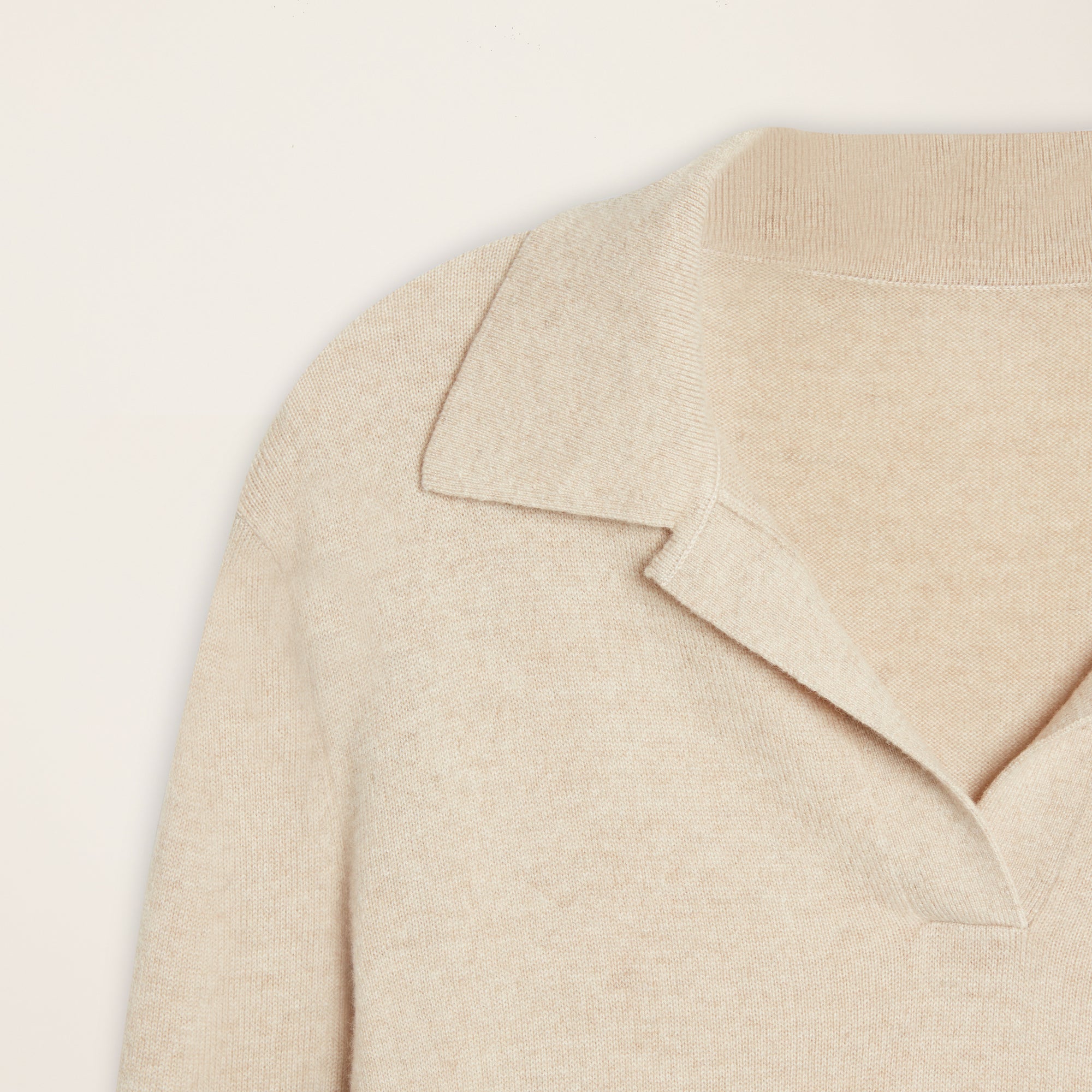 Womens | Camila Airy Cashmere Collared Sweater | Cinnamon
