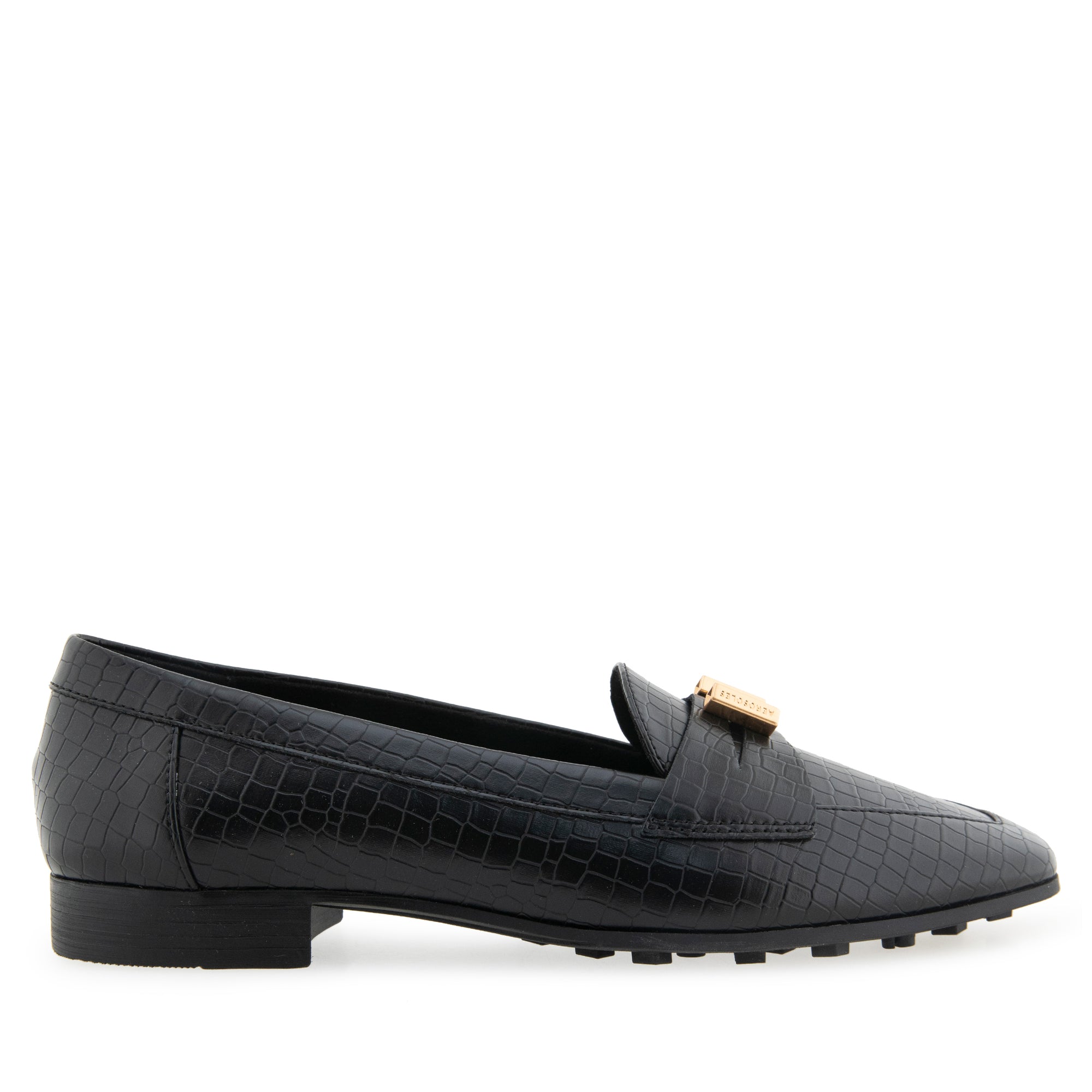 Paulette | Black Mini Embossed Crocco Faux Leather