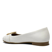 Paradise Casual Flat | White Faux Soft Nappa