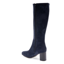 Micah | Navy Faux Suede