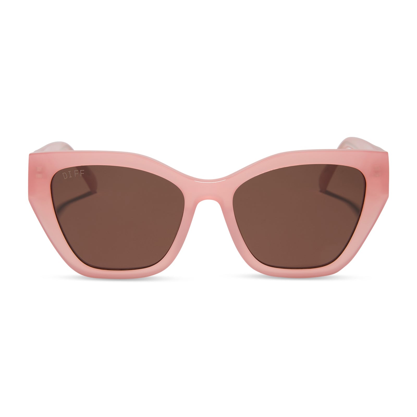 Womens | Evie Sunglasses | Peach | Brown Polarized Lenses