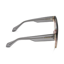Womens | Georgie Sunglasses | Black Smoke | Vintage Rose Crystal Ombre/Mauve/Silver Flash Lenses