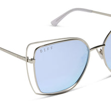 Womens | Jacqueline Sunglasses | Silver | Lavender Lenses