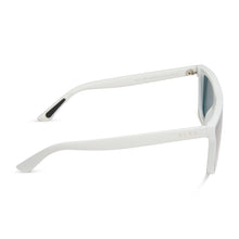 Unisex | Flash Sunglasses | Matte White | Purple Polarized Lenses