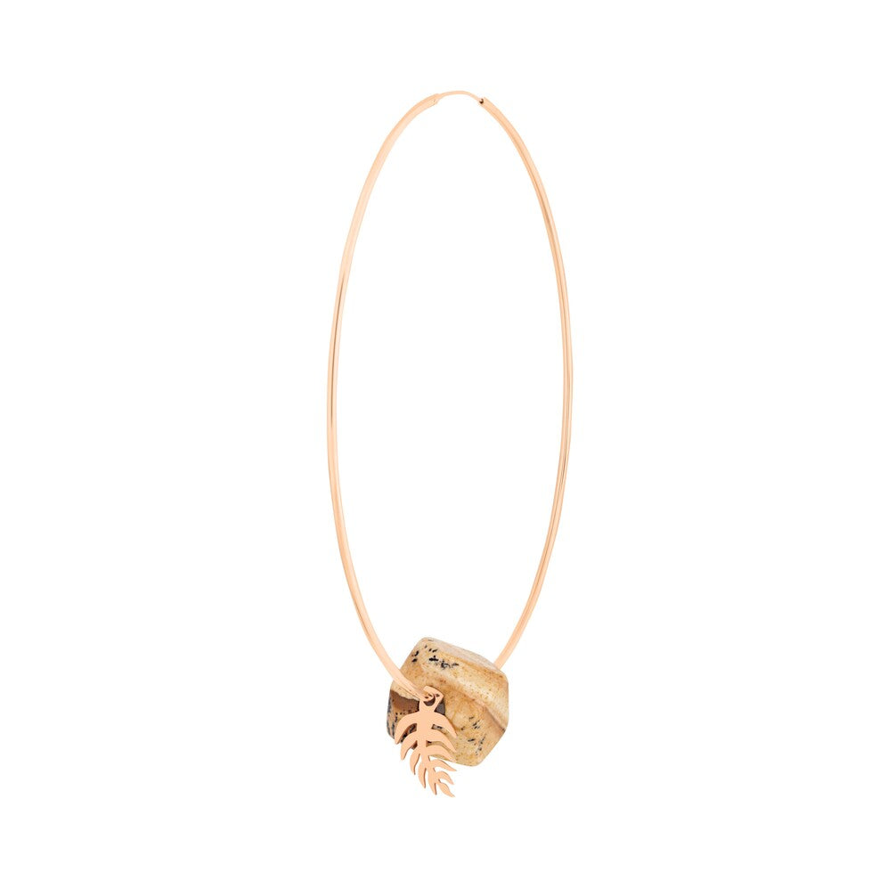 Solo Jumbo Palms Hoop | 18K Rose Gold