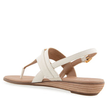 Gemal Sandal Flat | Eggnog Leather