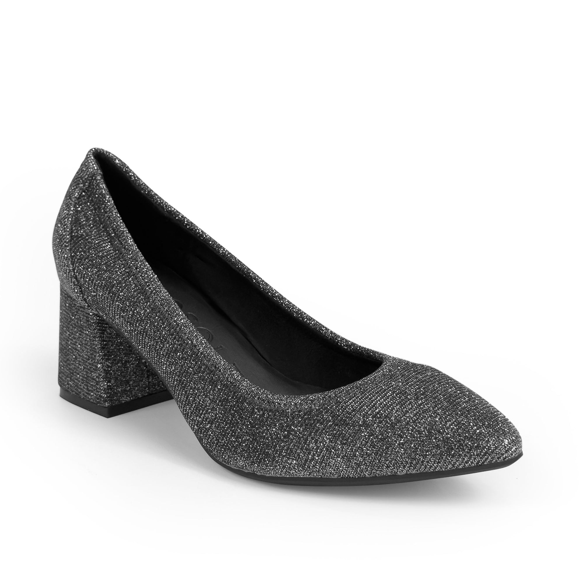 Elisea | Gunmetal Stretch Lame