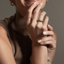 Womens | Croissant Ring | 14K Solid Yellow Gold
