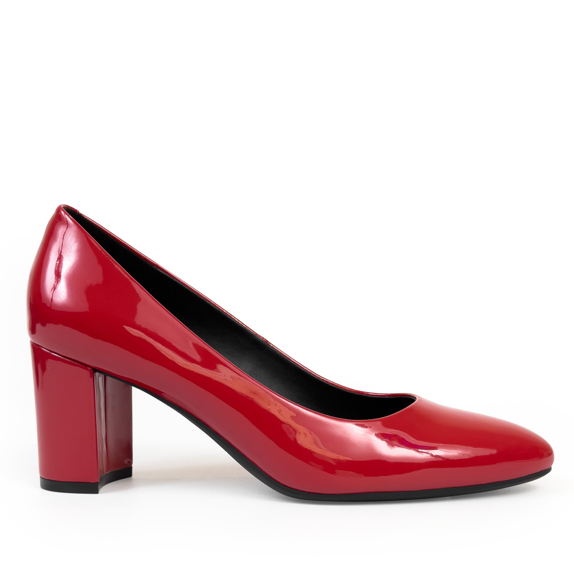 Betsy | Racing Red Patent Faux Leather