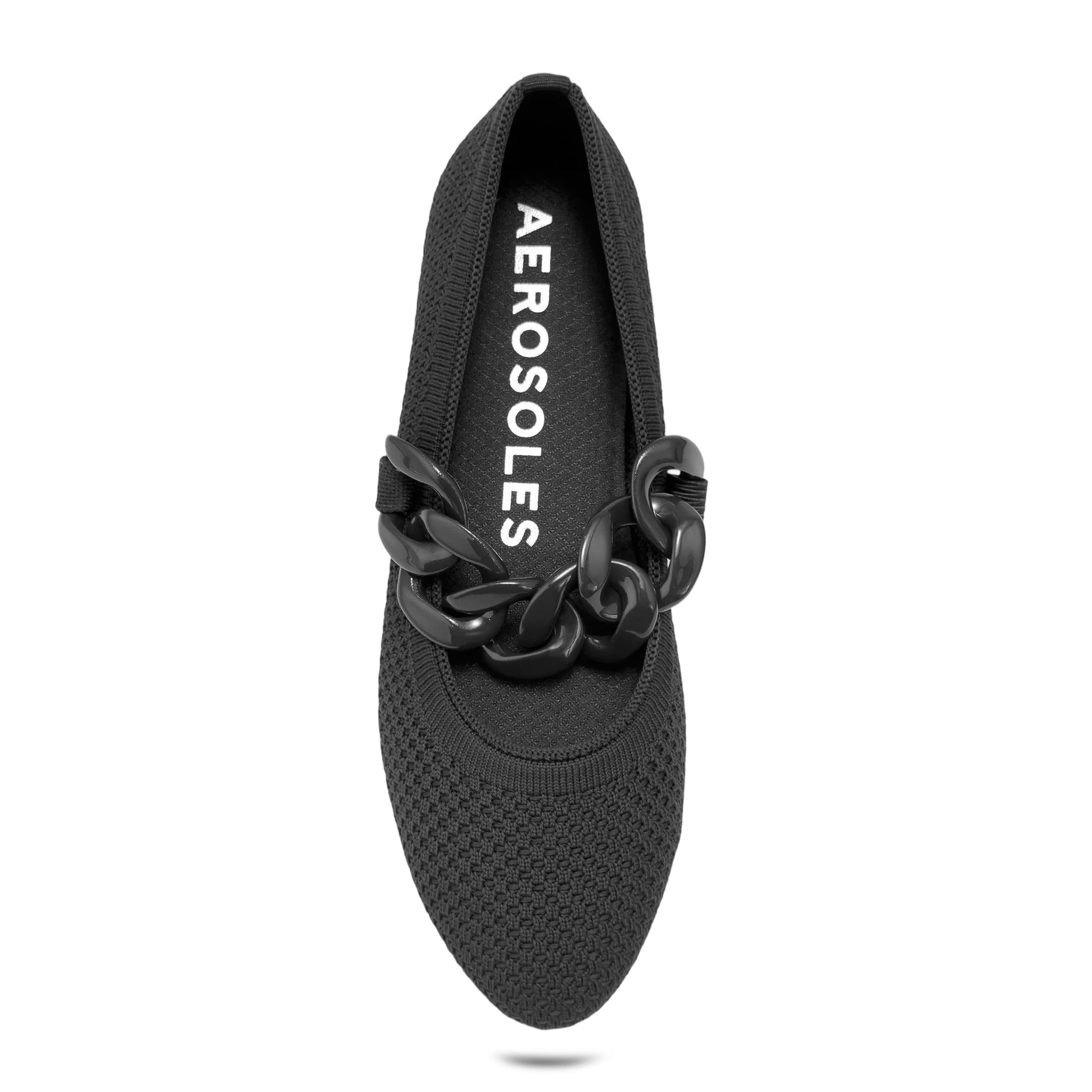 Alanisette Casual Flat | Black Knit