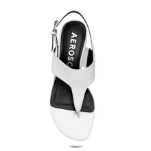 Kora Sandal Heel | Bright White Faux Nappa