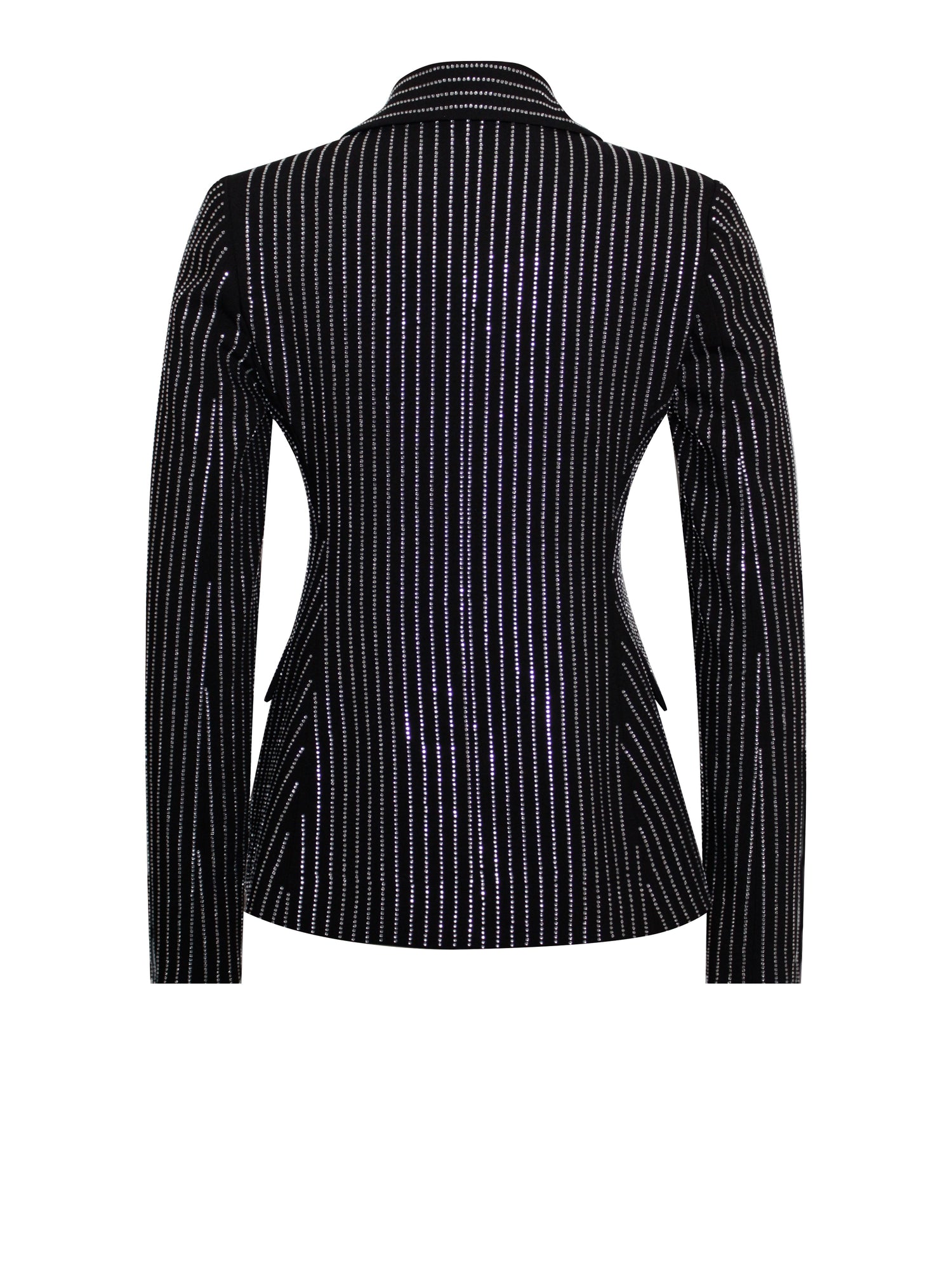 Teagan Crystal Blazer Jacket | Black