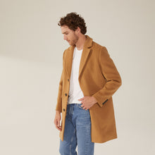 Mens | Elias Cashmere-Wool Car Coat | Camel