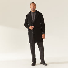 Mens | Elias Cashmere-Wool Car Coat | Black