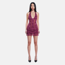 OW Collection ELEANOR Mini Dress Dress 233 - Cherry Lacquer