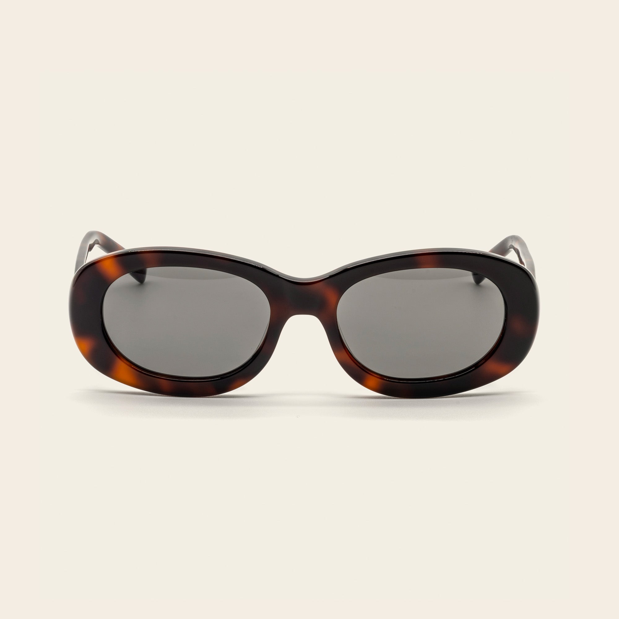 Unisex | Celeste Oval Italian Acetate Sunglasses | Honey Tortoise
