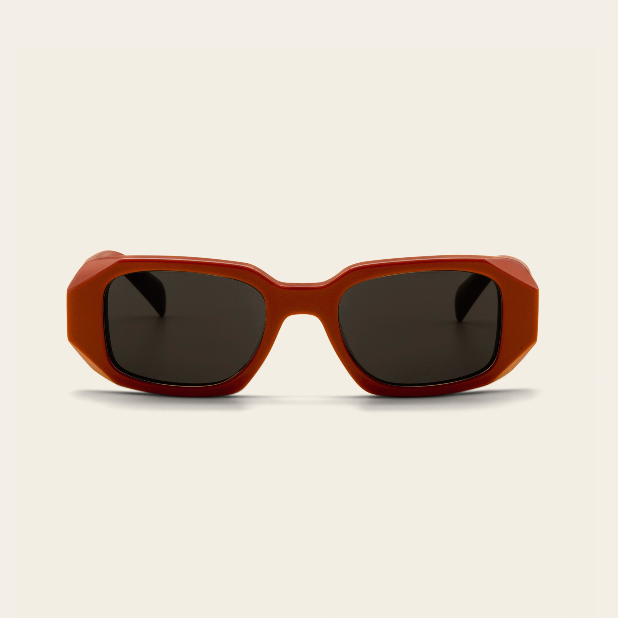 Unisex | Gabriele Rectangle Italian Acetate Sunglasses | Desert Sun