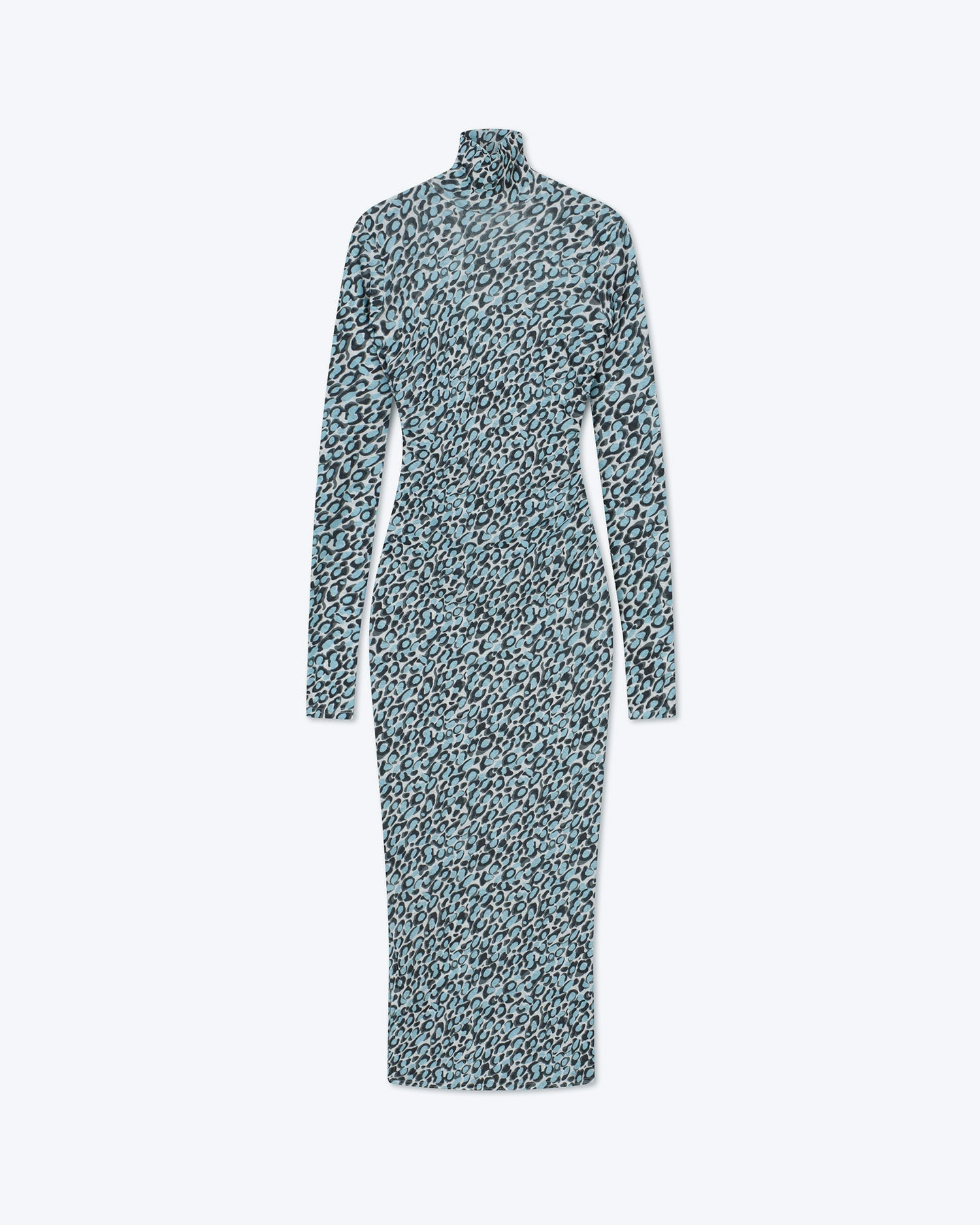 Womens | Cardia Mesh Jersey Dress | Ocelot Sky Blue