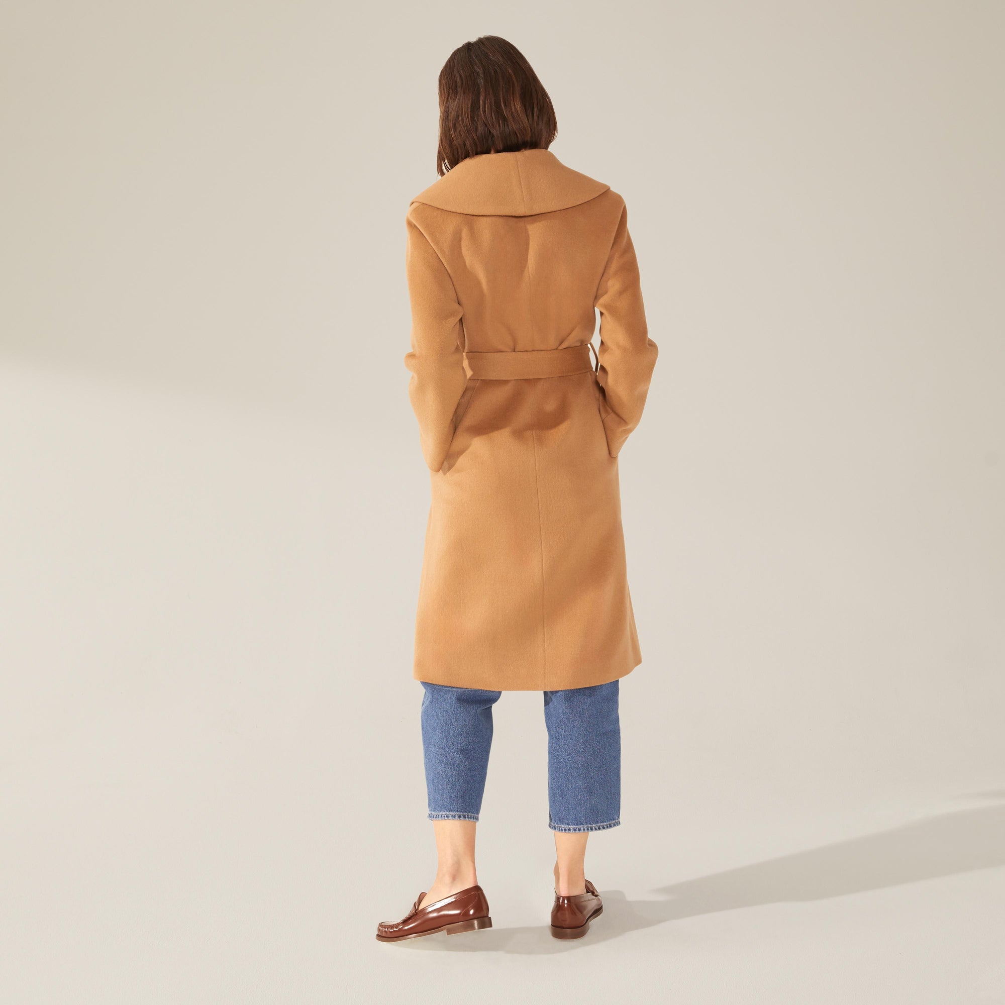 Womens | Brigette Cashmere-Wool Robe | Camel