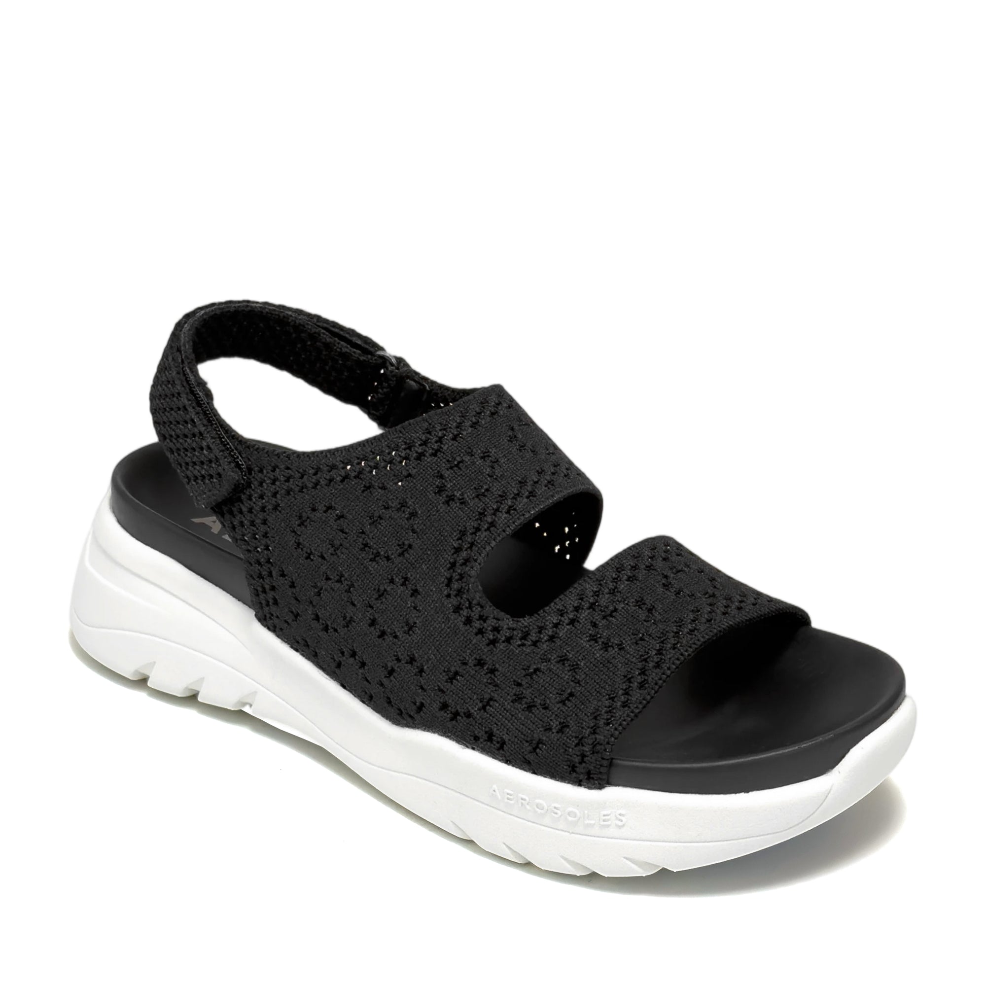Helsea Sandal Sport | Black Lace Knit