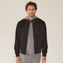 Mens | Chase Cashmere-Wool Bomber Jacket | Black