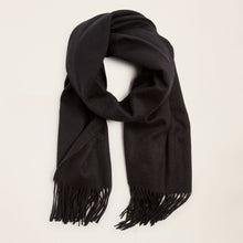 Unisex | Cleo Oversized Cashmere Scarf | Black