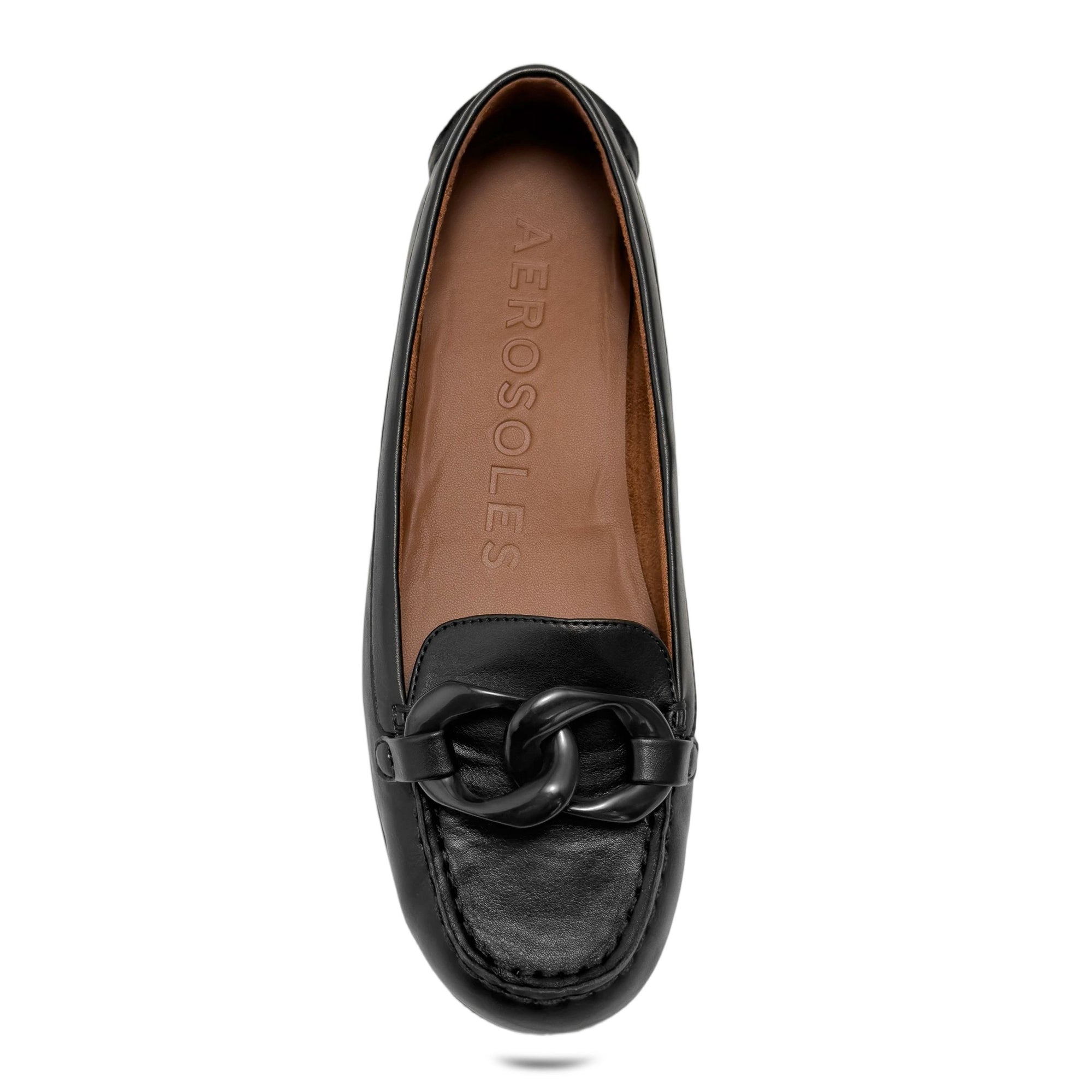 Wysteria Casual Loafer | Black Faux Soft Nappa