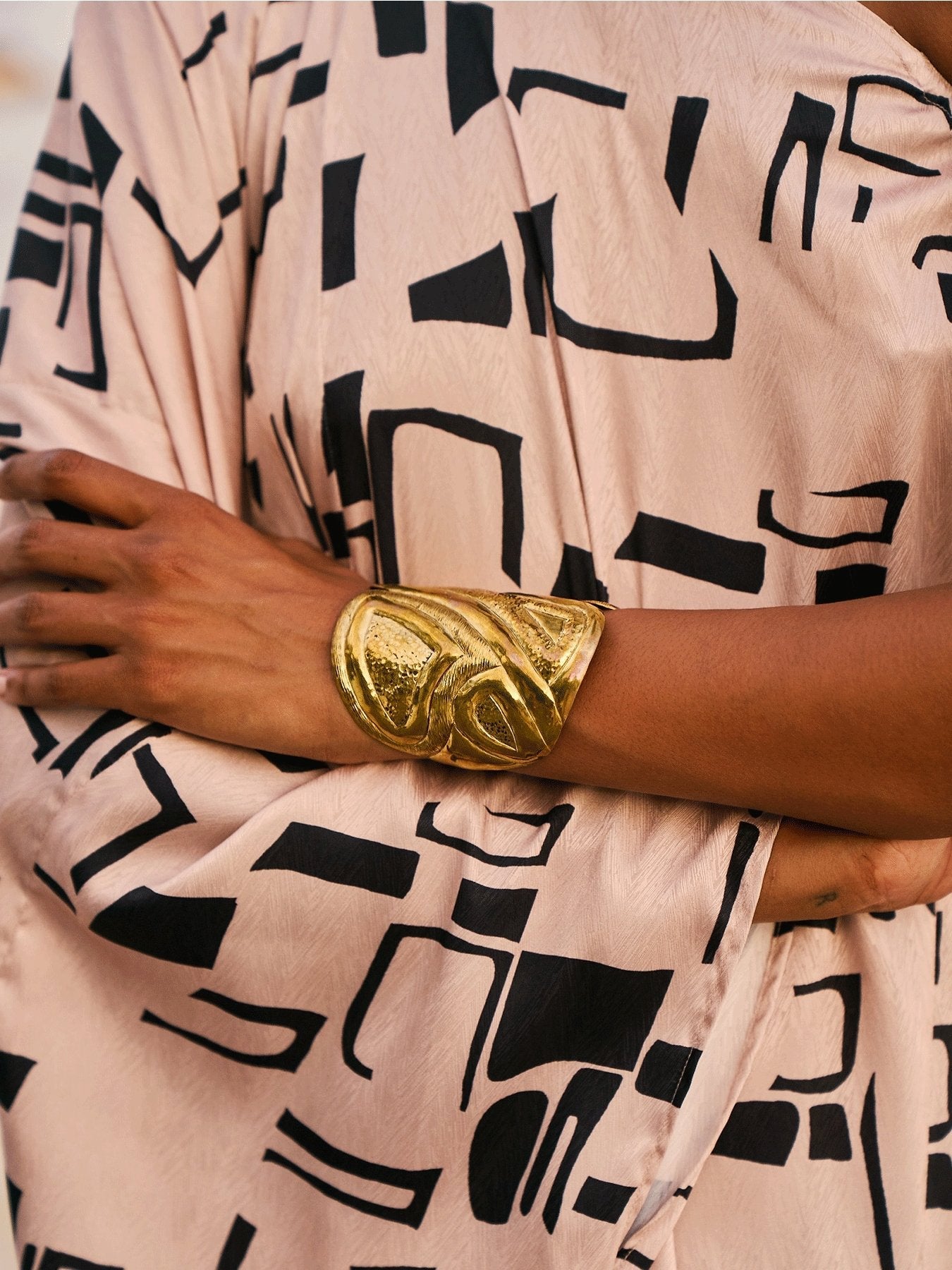 Fete Bracelet - Upcycled Brass - diarrablu