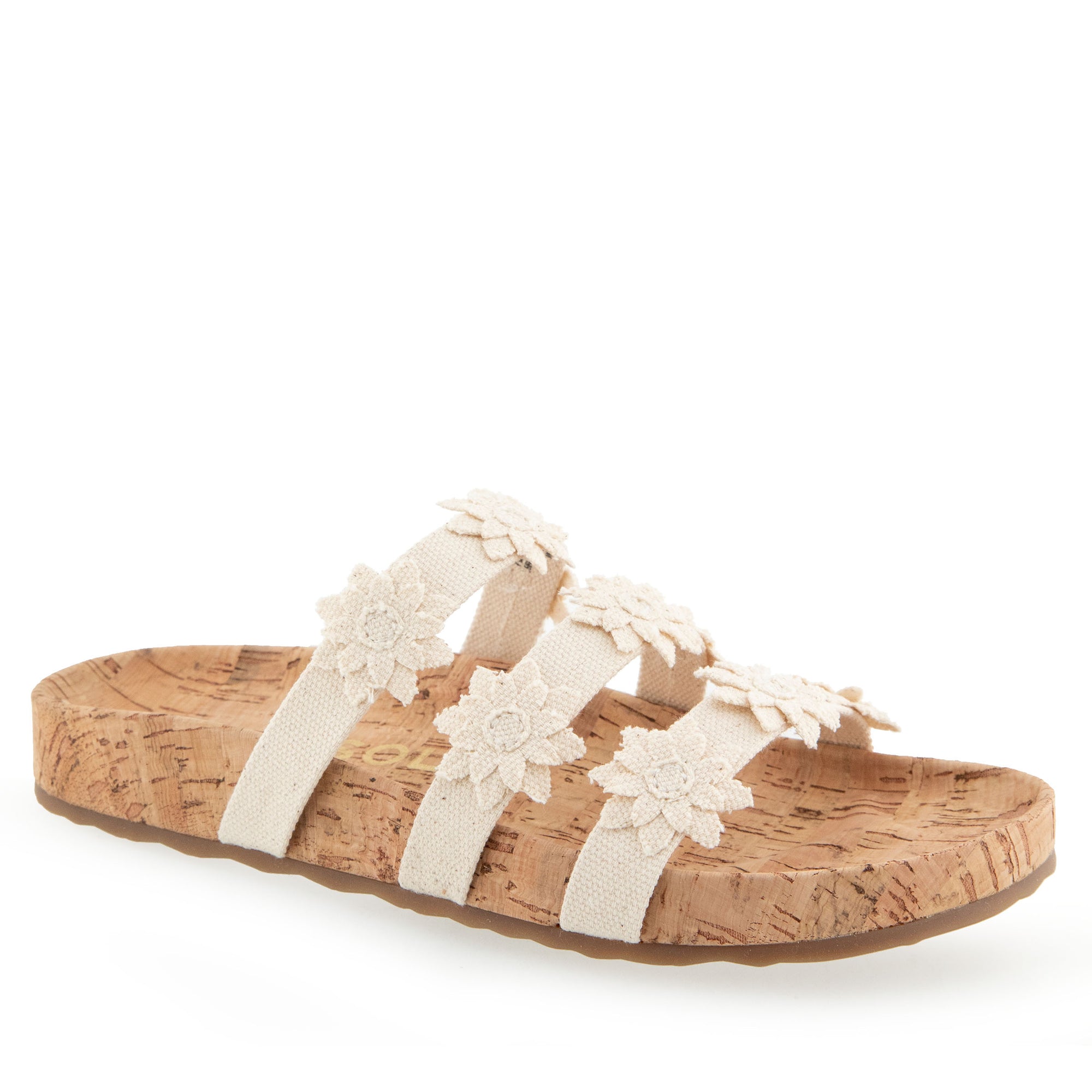 Leflor Sandal Footbed | Natural Canvas