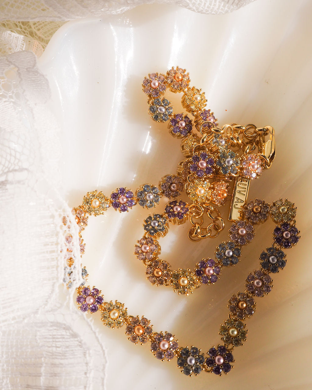 Daisy Studs Necklace | Gold