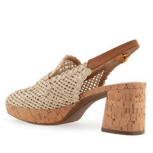 Santina Dress Platform | Natural Embroidered Raffia