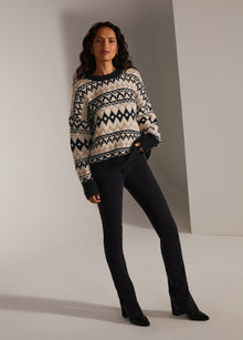 black tan fair isle