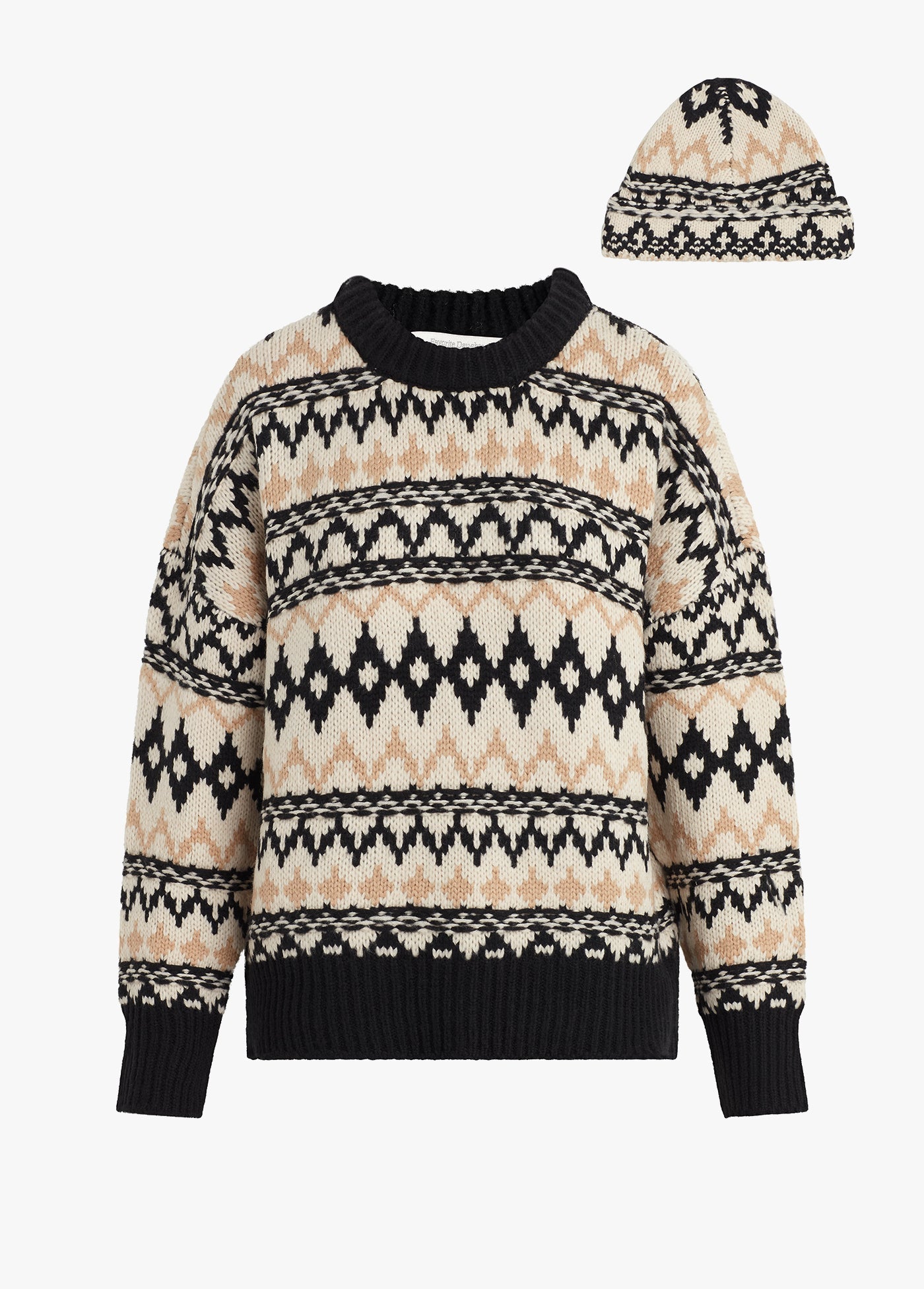 black tan fair isle