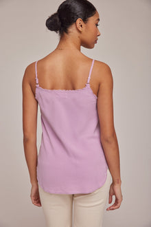 Bella DahlFrayed Tencel Cami - Orchid BlushTops