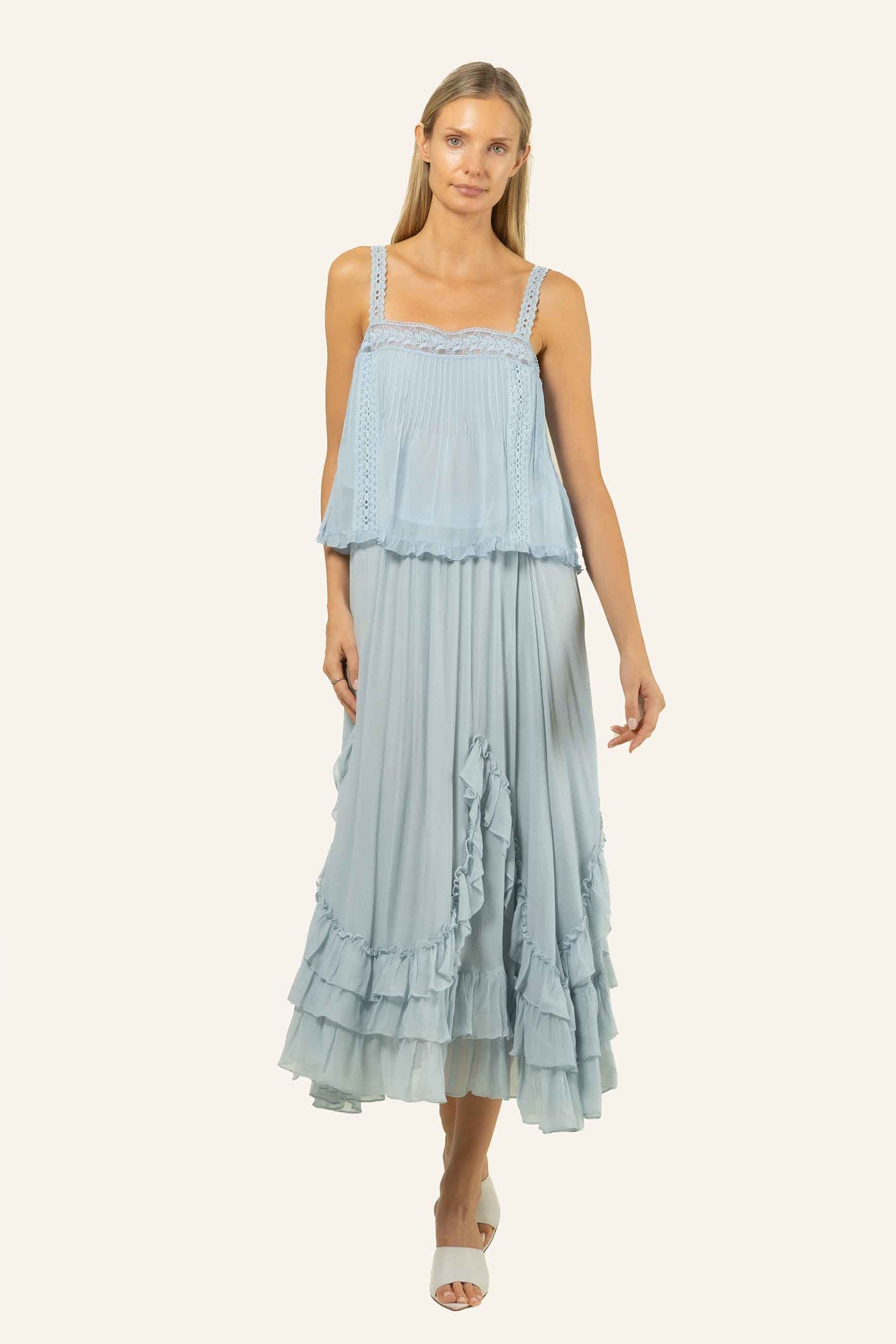 Calantha Top | Cloud Blue