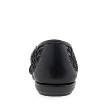 Bria Casual Flat | Black Mesh Fabric