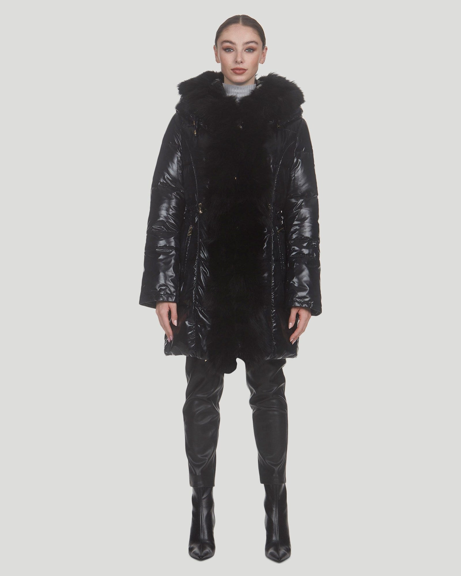 Après-Ski Jacket With Fo Tuedo | Women | Black x Black