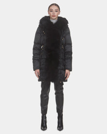 Après-Ski Jacket With Toscana Shearling Lamb Tuedo | Women | Black x Black