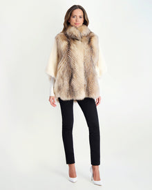 Jacket With Mink Sleeves | Women | Crystal Fox x Pearl