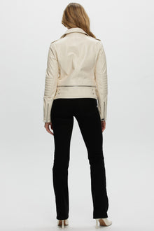 Leather Jacket | Women | Ivory