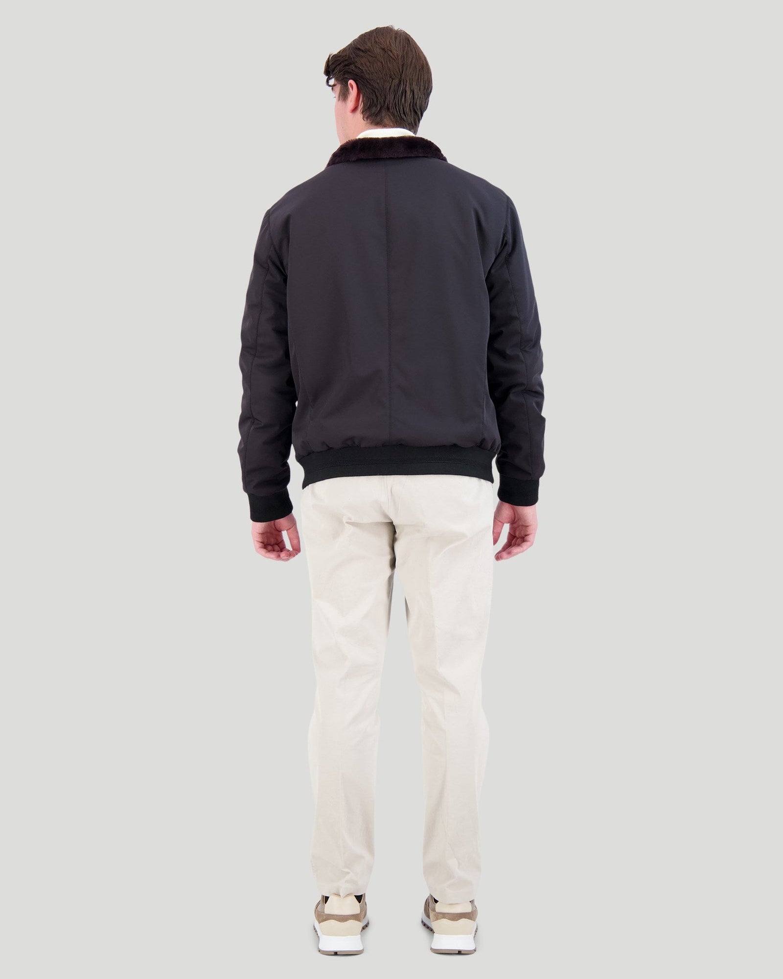 Select Shearling Lamb Jacket | Men | Black (V1)