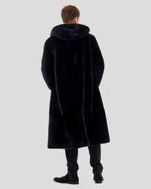 Select Shearling Lamb Reversible Parka | Men | Navy x Black