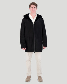 Shearling Lamb Parka | Men | Black