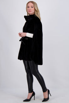 Mink Cape, Leather Belt | Women | Blackglama