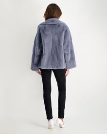 Mink Jacket | Women | Cadet Blue (V2)