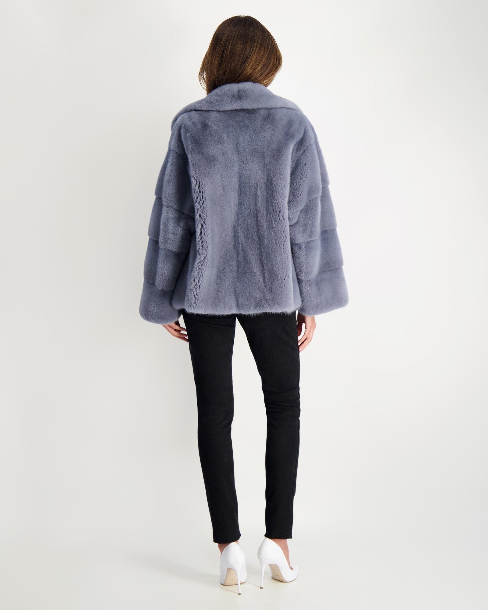 Mink Jacket | Women | Cadet Blue (V2)