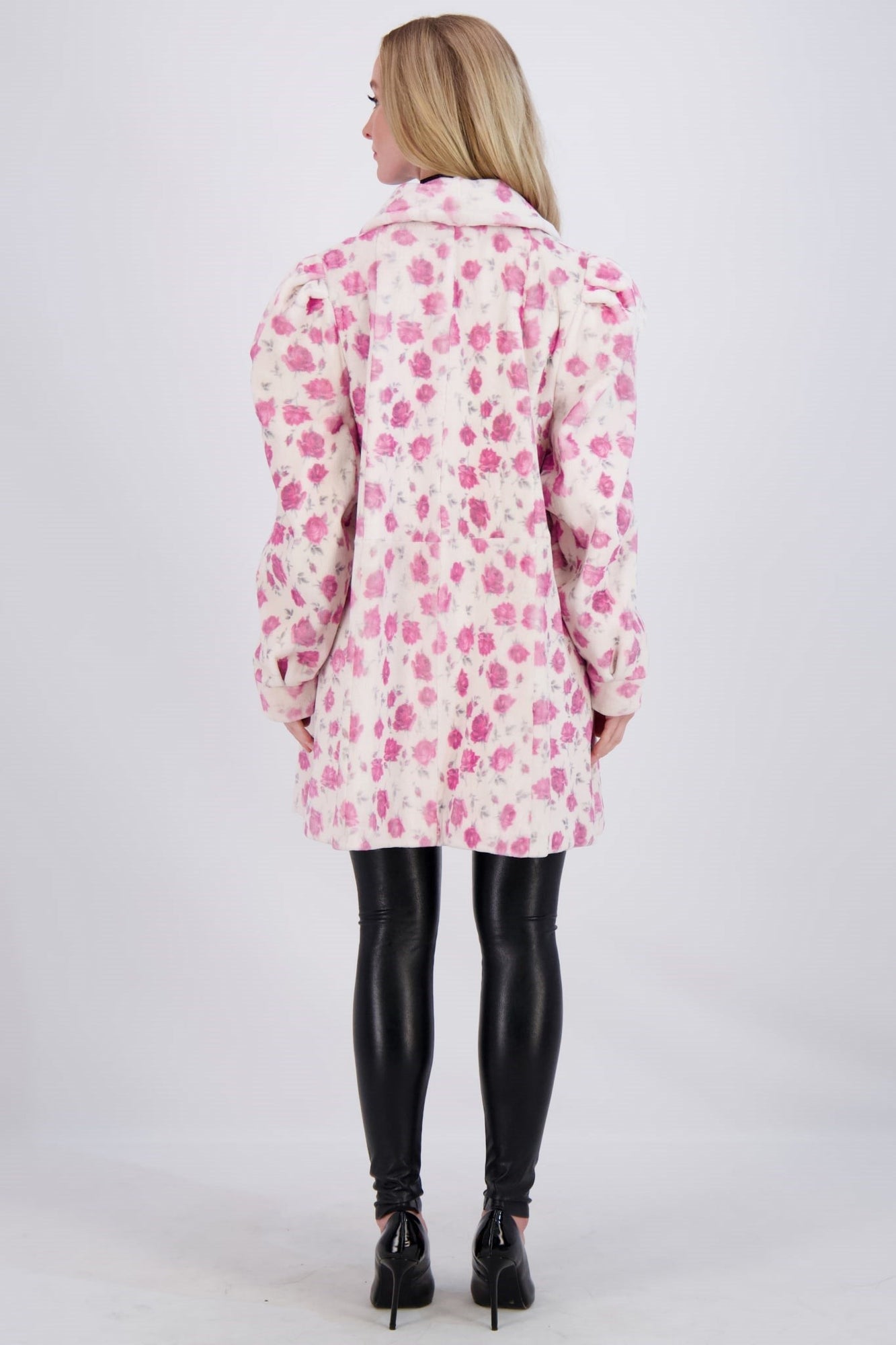 Mink Jacket | Women | White Floral Print