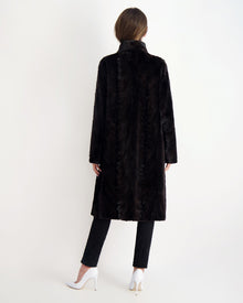 Mink Sections Short Coat | Women | Black (V1)