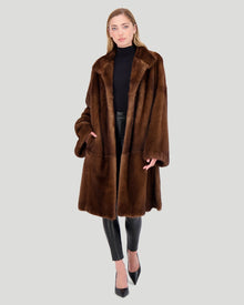 Mink Short Coat | Women | Scanbrown (V3)