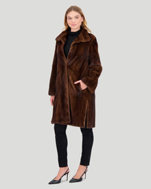 Mink Short Coat | Women | Scanbrown (V4)